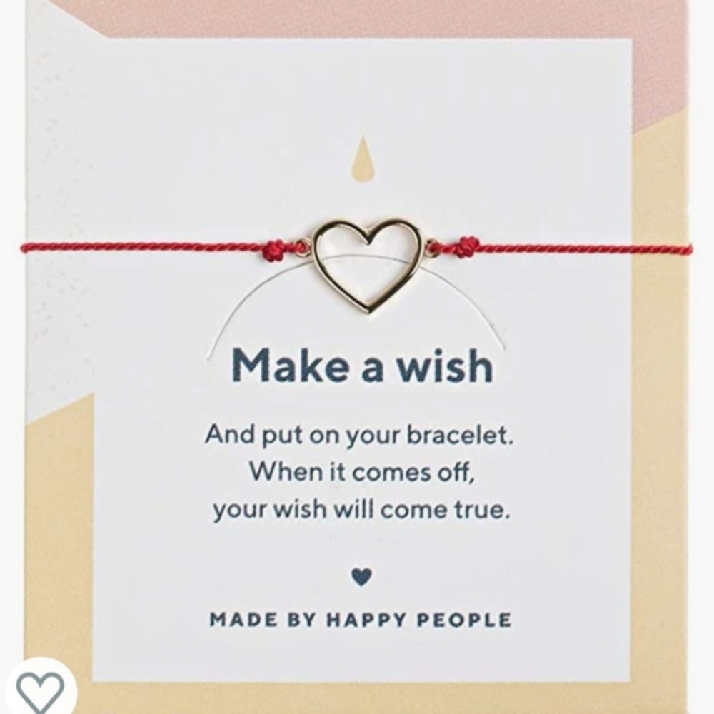 Brand new heart wish bracelet